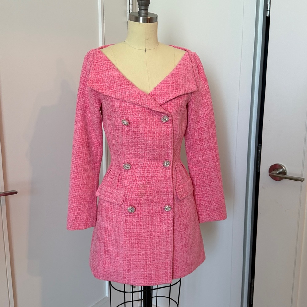 💚bundle💚 Self-Portrait Pink Double-Breasted Dress